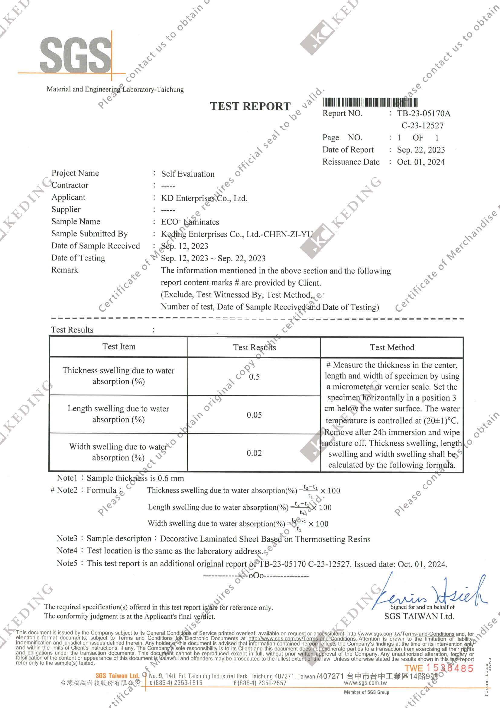ECO⁺ Laminates - Keding